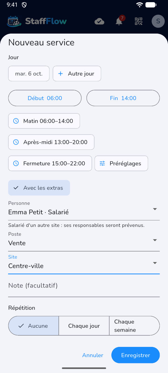 Créer un service